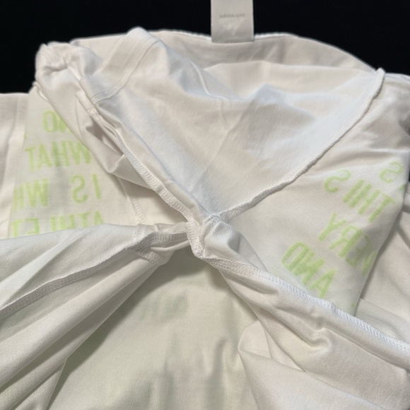 White Adidas ClimaLite ADI DASSLER Quote T-Shirt Mens XL - Picture 12 of 12